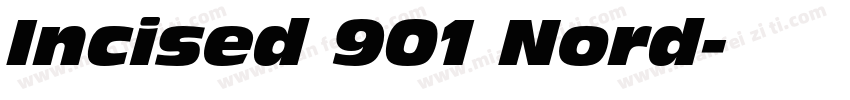 Incised 901 Nord字体转换